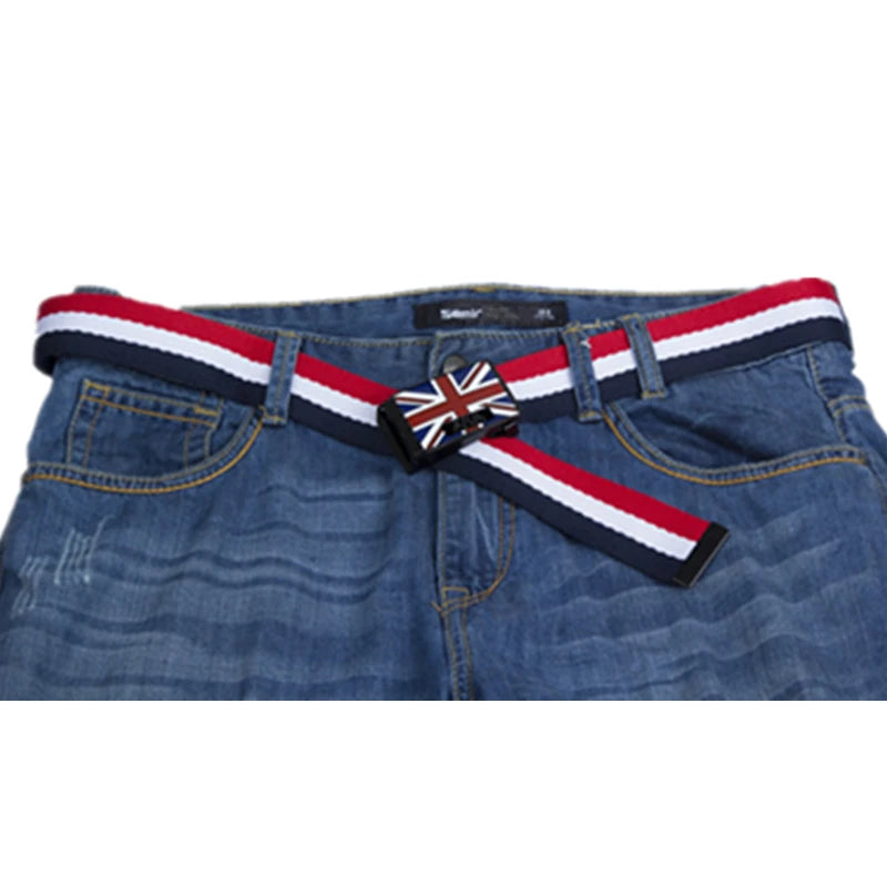 Union Jack Canvas Belt