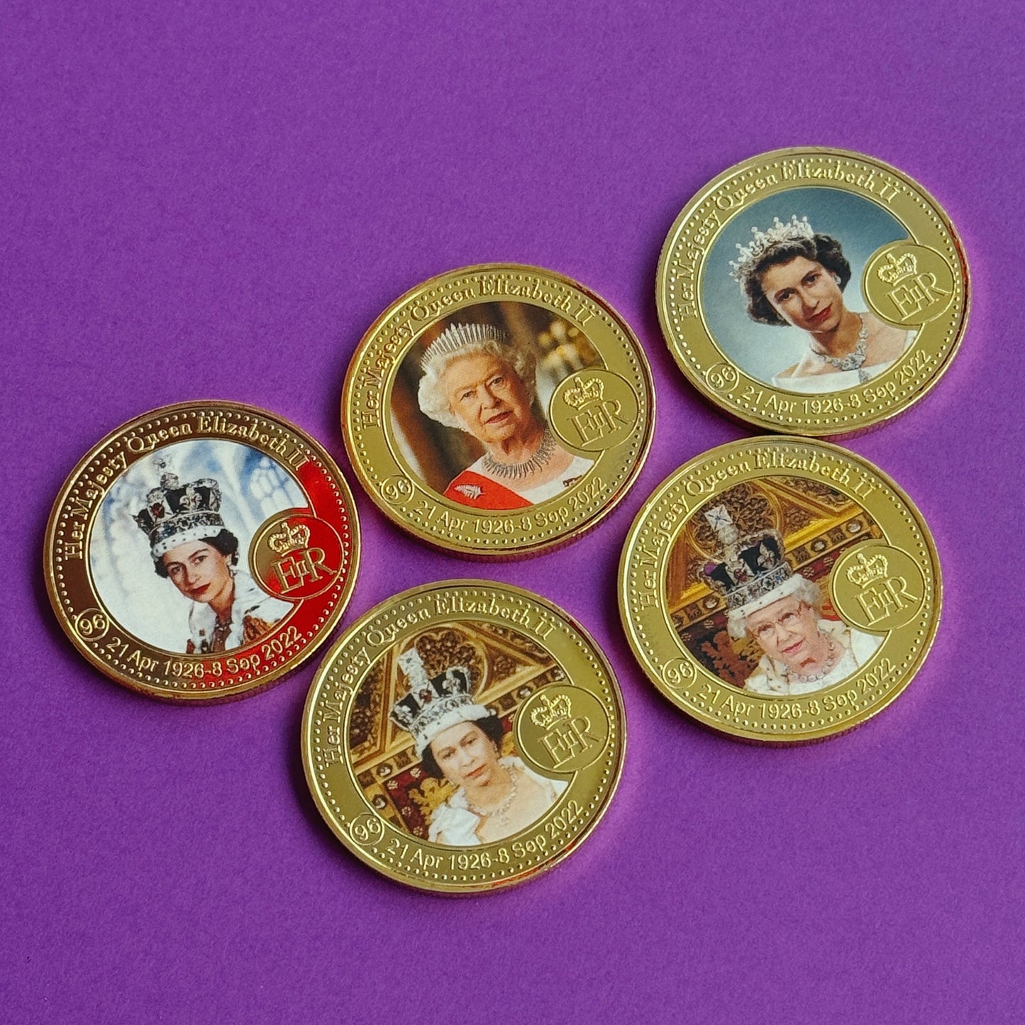 NEW Collection - Queen Elizabeth II Gold Commemorative Coins