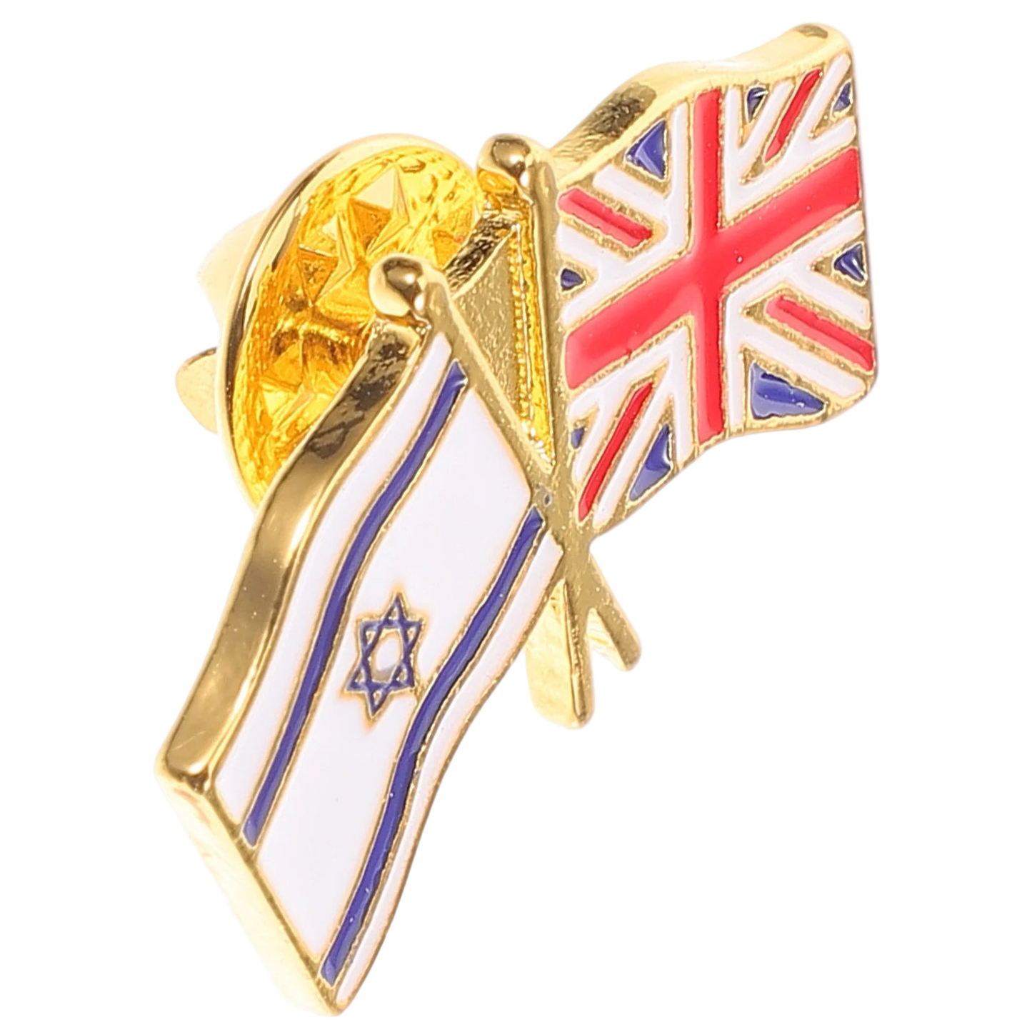 Patriotic Flag Lapel Pin - UK & Israel