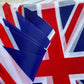 Union Jack Bunting – 20pcs 14×21cm British Flags on Hanging String, Party Decorations
