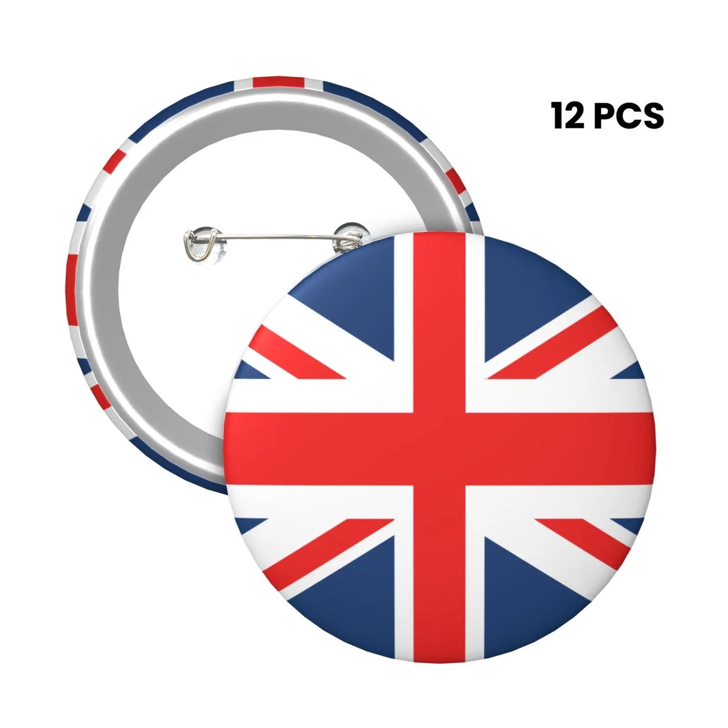 British Flag Badge 58mm – Union Jack Pin for Bags & Clothes