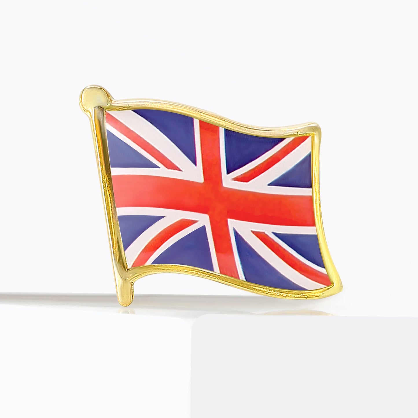 Exquisite British Flag Enamel Brooch