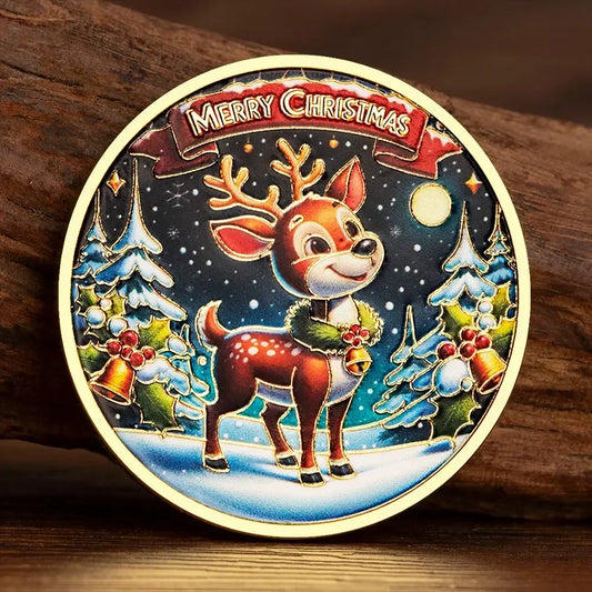 Christmas Jingle Bell Fawn Collectible Coin