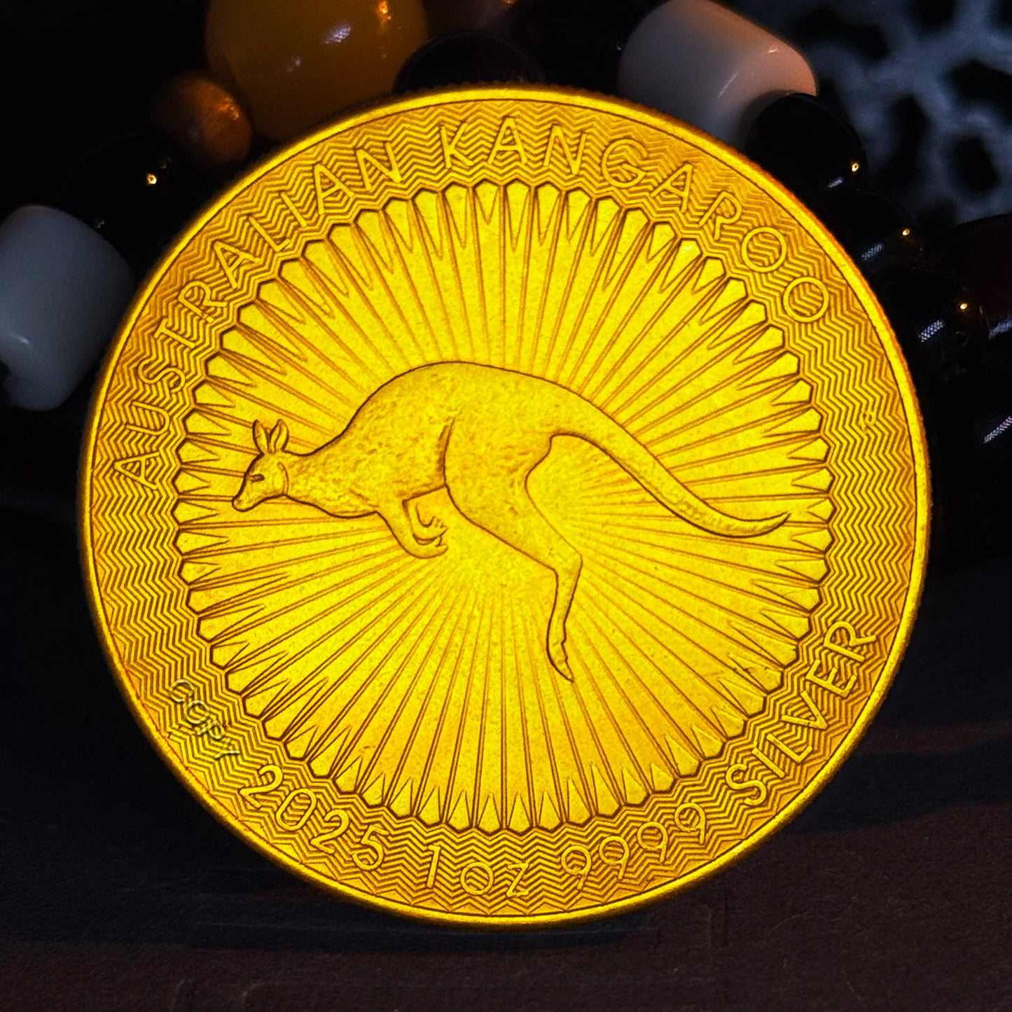 2025 Australian Charles III $1 coin with kangaroo design, crafted in gold/silver