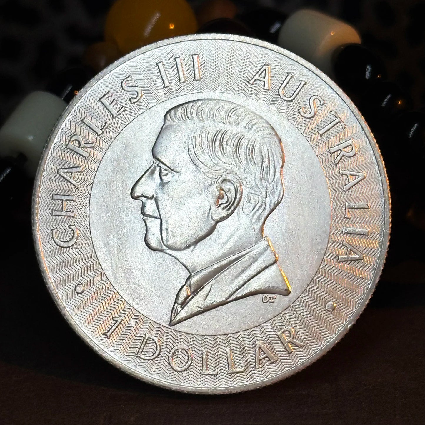 2025 Australian Charles III $1 coin with kangaroo design, crafted in gold/silver
