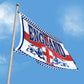 England 2 Lions Ensign Flag 90×150cm – Polyester Banner for Indoor/Outdoor Display