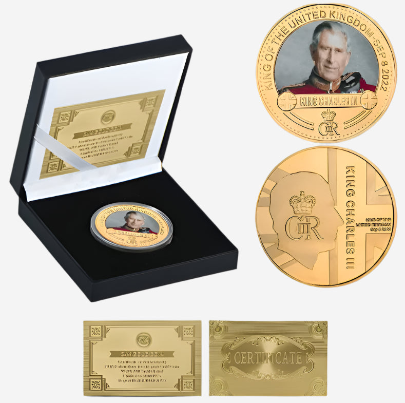 Charles III Gold Commemorative Coin Gift Set