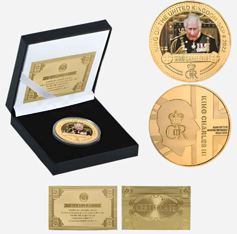 Charles III Gold Commemorative Coin Gift Set