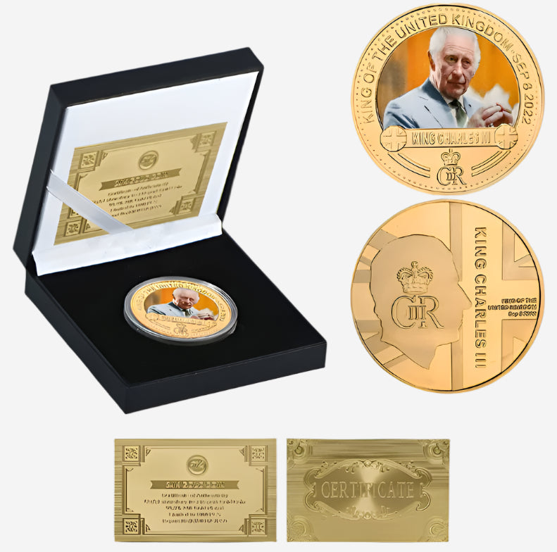Charles III Gold Commemorative Coin Gift Set