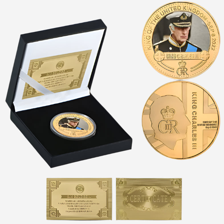 Charles III Gold Commemorative Coin Gift Set